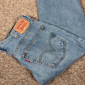 Vintage Levi's 505 Regular Fit Light Wash Jeans Mens 36x29 Denim Blue Y2K